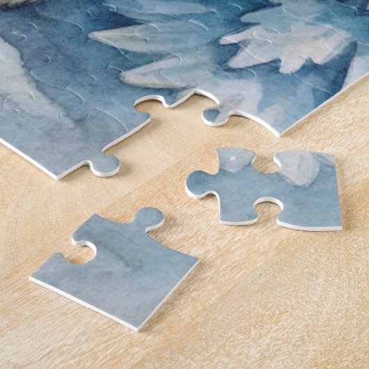 Ein Eisbär im Winter Puzzle (Seite)