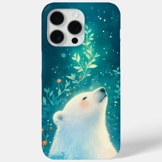 Ein Eisbär in ruhiger Nacht Case-Mate iPhone Hülle (Rückseite)