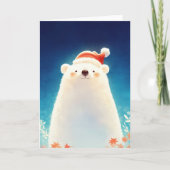 Ein Eisbär, saisonaler Charm Karte (Vorderseite)