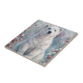 Ein Eisbären im Winter Fliese (Seite)