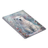 Ein Eisbären im Winter Notizblock (Rechte Seite)