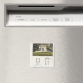 Ein Eishaus, aus Ackermanns "Sammlung der Künste" Magnet (In Situ (Geschirrspüler))