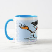 Ein eisiger Schneemann Tasse (Links)
