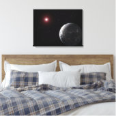 Ein eiskalter, felsiger Planet, der einen dunklen  Leinwanddruck (Insitu (Schlafzimmer))