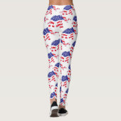 Ein Elefant aus der US-Flagge Leggings (Rückseite)