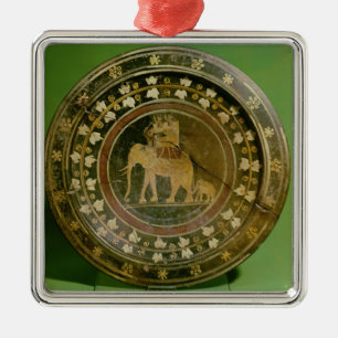 Ein Elefant benutzt im Krieg gegen Ornament Aus Metall