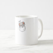 Ein Elefant grüßt in der Tasche Kaffeetasse (VorderseiteRechts)