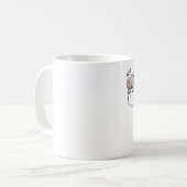 Ein Elefant grüßt in der Tasche Kaffeetasse (Vorderseite Links)