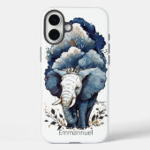 Ein Elefant läuft unter den Bäumen Case-Mate iPhone Hülle (Rückseite)