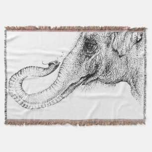 Ein Elefant treu 100% von Inkspot Decke