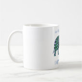 Ein Elefant vergisst nie - Geburtskarte 4 Kaffeetasse (Links)
