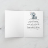 Ein Elefantentier zum Geburtstag Karte (Innenseite)