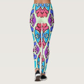 Ein eleganter Damast "Ratti_Creative_Arts"-Legging Leggings (Rückseite)