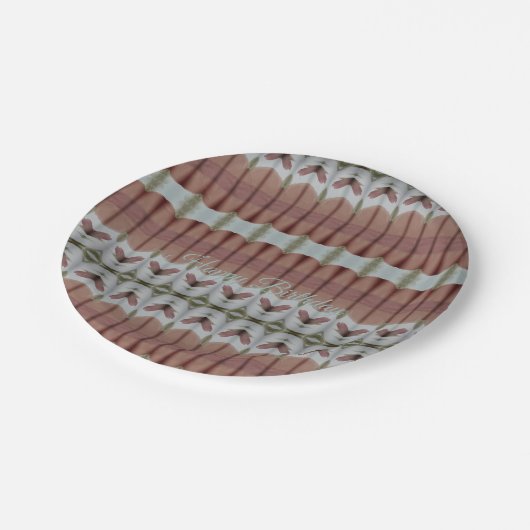 Ein eleganter Designer Pappteller (Schrägansicht)