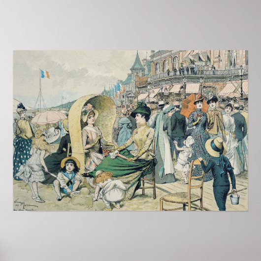 Ein eleganter Strand von 1887 Poster (Vorne)