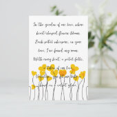 Ein eleganter und Minimalistischer Valentinstag Dankeskarte (Stehend Vorderseite)