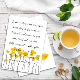 Ein eleganter und Minimalistischer Valentinstag Dankeskarte