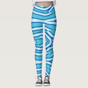 Ein elegantes aquamarin-blaues "Ratti_Creative_Art Leggings