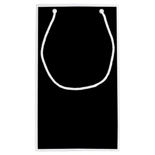 Ein elegantes, benutzerdefinierbares Textmonogramm Kleine Geschenktüte (Rückseite)