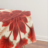 Ein elegantes Blumenmuster in Rot Tischdecke (Beispiel)
