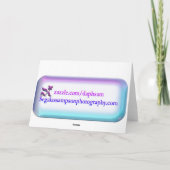 Ein elegantes Dankeschön an die Garden Phlox Card Dankeskarte (Rückseite)