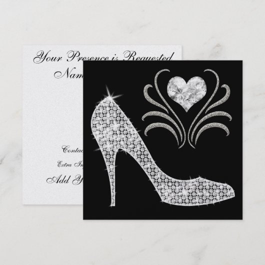 Ein elegantes Ereignis - SRF Einladung (Vorne/Hinten)