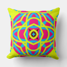 Ein elegantes geometrisches Stoffdesign Kissen