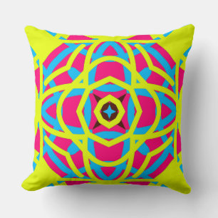 Ein elegantes geometrisches Stoffdesign Kissen