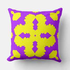 Ein elegantes geometrisches Stoffdesign Kissen