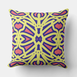 Ein elegantes klassisches, vielfarbiges Stoffdesig Kissen