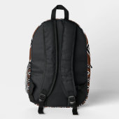 Ein elegantes, mehrfarbiges Design bedrucktes Ruck Bedruckter Rucksack (Rückseite)