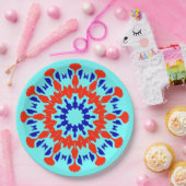 Ein elegantes mehrfarbiges klassisches Designpapie Pappteller (Party)