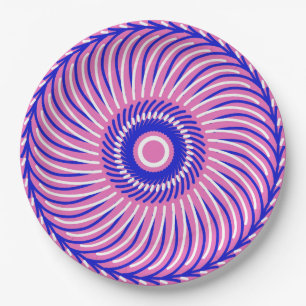 Ein elegantes mehrfarbiges klassisches Designpapie Pappteller