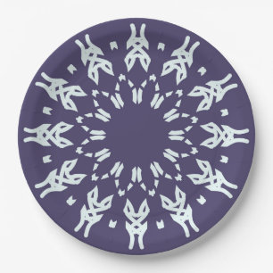 Ein elegantes mehrfarbiges klassisches Designpapie Pappteller