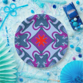 Ein elegantes mehrfarbiges klassisches Designpapie Pappteller (Party)