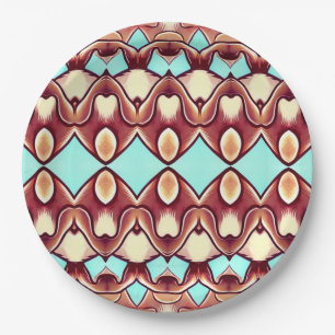Ein elegantes mehrfarbiges klassisches Designpapie Pappteller