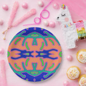 Ein elegantes mehrfarbiges klassisches Designpapie Pappteller (Party)