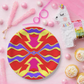 Ein elegantes mehrfarbiges klassisches Designpapie Pappteller (Party)