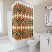 Ein elegantes, nahtloses, vielfarbiges klassisches duschvorhang (Beispiel)