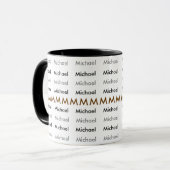 ein elegantes Namensmuster schaffen Tasse (Vorderseite Links)