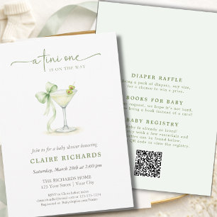 Ein elegantes neutrales Baby Shower All In One Einladung