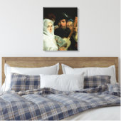 Ein elegantes Paar aus Madrid, c.1770 Leinwanddruck (Insitu (Schlafzimmer))