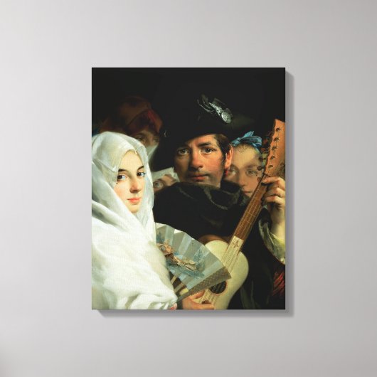 Ein elegantes Paar aus Madrid, c.1770 Leinwanddruck (Vorderseite)