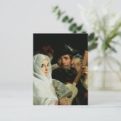 Ein elegantes Paar aus Madrid, c.1770 Postkarte (Stehend Vorderseite)