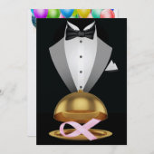 Ein elegantes, rosafarbenes Krebsereignis Einladung (Vorne/Hinten)