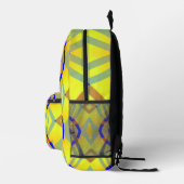 Ein elegantes, vielfarbiges klassisches Design Bedruckter Rucksack (Rechts)