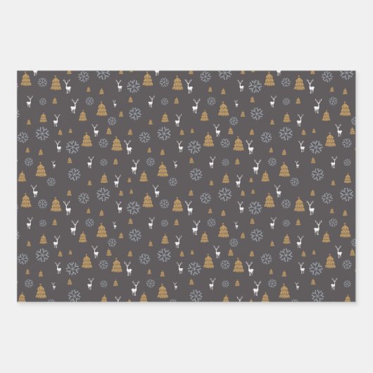 Ein elegantes Weihnachten Geschenkpapier Set (Vorderseite 2)