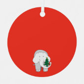 Ein elegantes Weihnachtsdekor Ornament Aus Metall (Vorderseite)