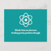 Ein Elektron verloren Postkarte (Vorderseite)