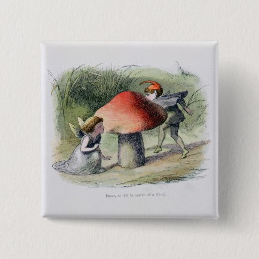 Ein Elf auf der Suche nach einer Fee, Illustration Button (Vorderseite)